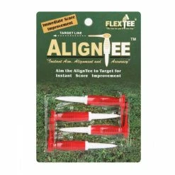 FlexTee AlignTee Flexible Golf Tees - Pack Of 4