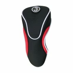 No Logo Red-Black Head Covers -Outlet Clubheads Store HC 2207 FW X min
