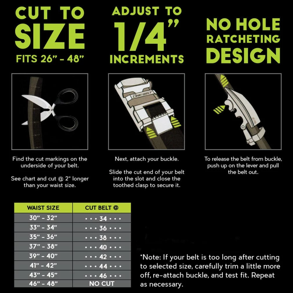 Tour Gear Golf Tour Gear Custom Fit Ratchet Belt Brown With Matte Black Buckle 6 Tour Gear Golf Tour Gear Custom Fit Ratchet Belt Brown With Matte Black Buckle - Image 4