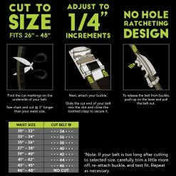 Tour Gear Golf Tour Gear Custom Fit Ratchet Belt Brown With Satin Black & Silver Buckle -Outlet Clubheads Store PB703158 XL4 min