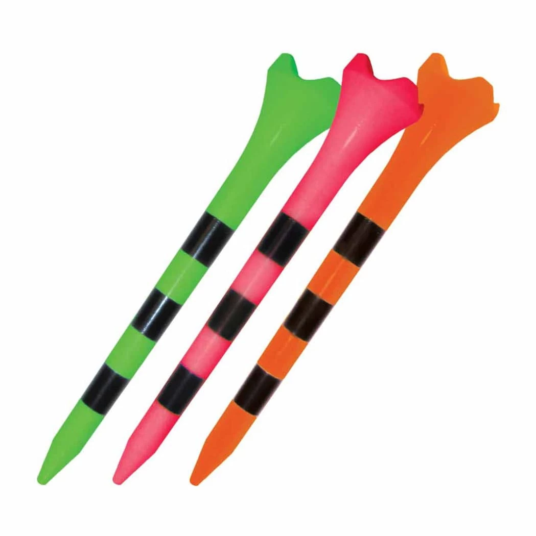Pride Golf Tees Pride Evolution Striped Plastic 3-1/4" Golf Tees - 30 Pack 4 Pride Golf Tees Pride Evolution Striped Plastic 3-1/4" Golf Tees - 30 Pack - Image 2