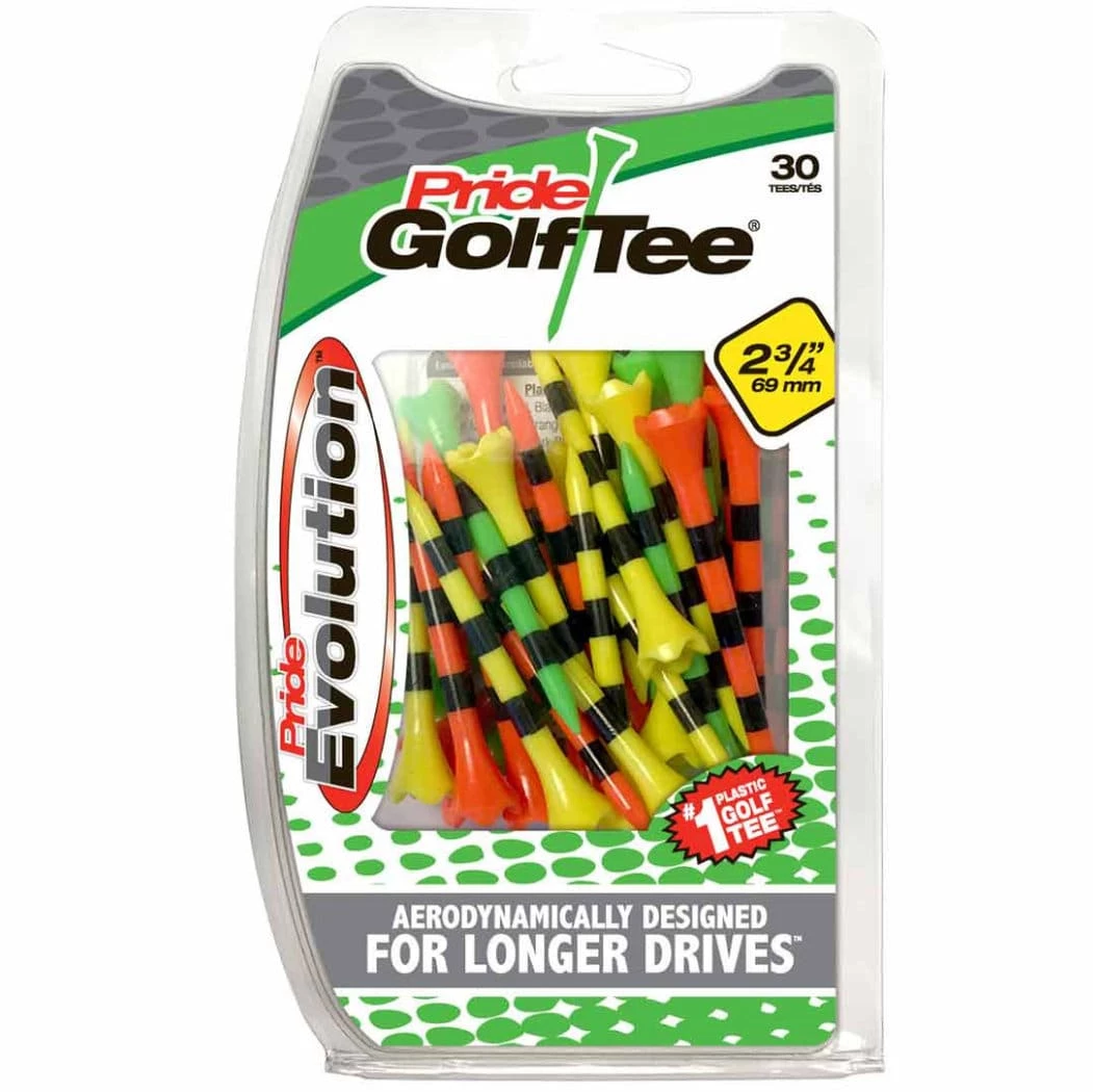 Pride Golf Tees Pride Evolution Striped Plastic 2-3/4" Golf Tees - 30 Pack 9 Pride Golf Tees Pride Evolution Striped Plastic 2-3/4" Golf Tees - 30 Pack - Image 7