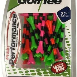 Pride Golf Tees Pride Evolution Striped Plastic 3-1/4" Golf Tees - 30 Pack