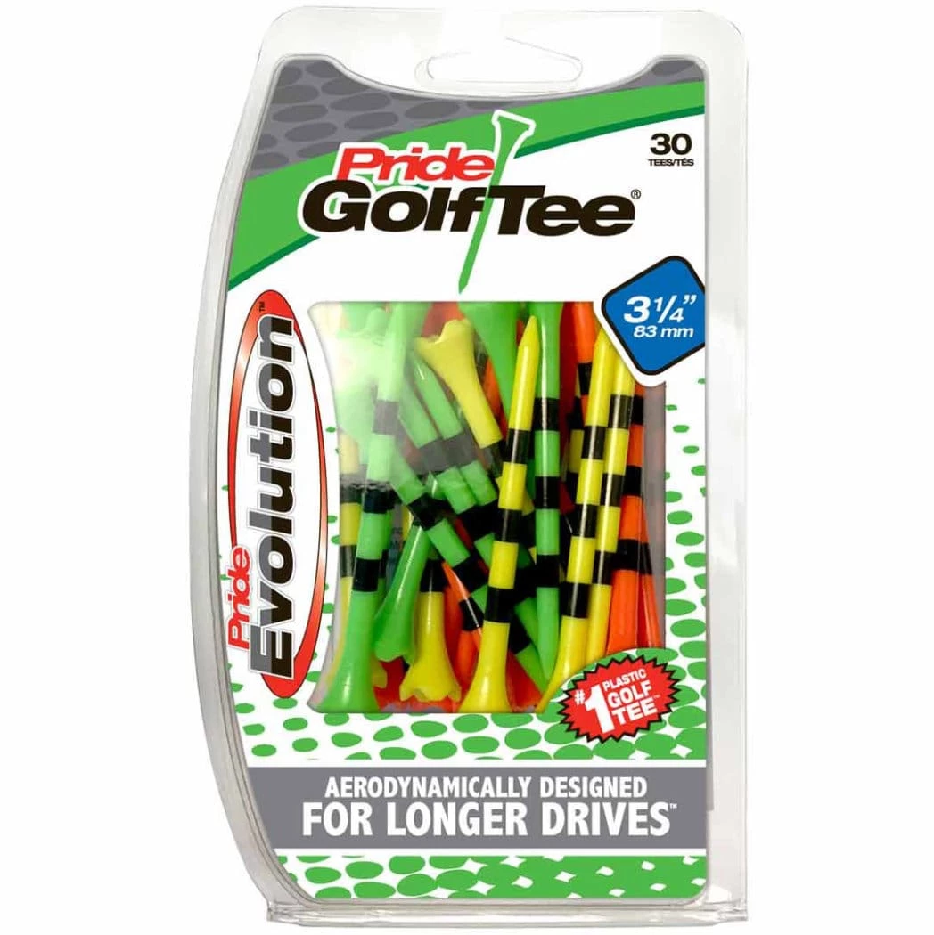Pride Golf Tees Pride Evolution Striped Plastic 3-1/4" Golf Tees - 30 Pack 9 Pride Golf Tees Pride Evolution Striped Plastic 3-1/4" Golf Tees - 30 Pack - Image 7