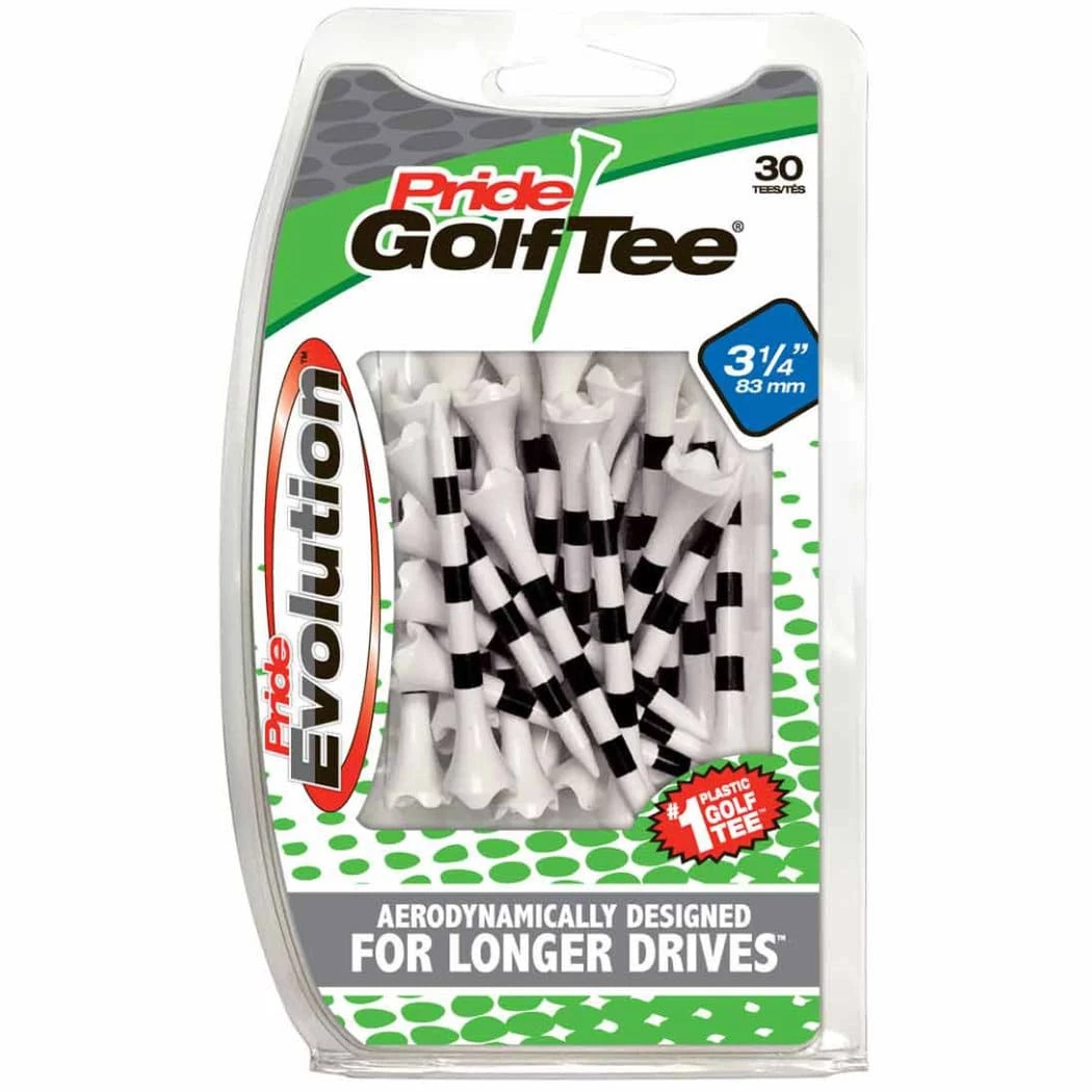 Pride Golf Tees Pride Evolution Striped Plastic 3-1/4" Golf Tees - 30 Pack 6 Pride Golf Tees Pride Evolution Striped Plastic 3-1/4" Golf Tees - 30 Pack - Image 4