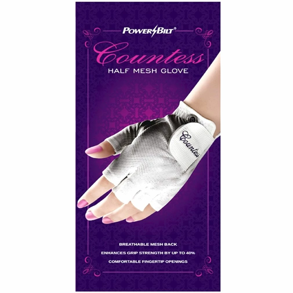 PowerBilt Golf Powerbilt Countess Half-Finger Golf Glove 5 PowerBilt Golf Powerbilt Countess Half-Finger Golf Glove - Image 3