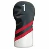 PU Leatherette Headcovers Black/Red/White -Outlet Clubheads Store d 6203