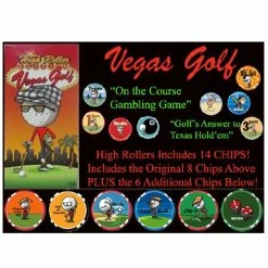 Vegas Golf High Roller Edition With 15-chips! - With Free Beer Chip -Outlet Clubheads Store d 7414