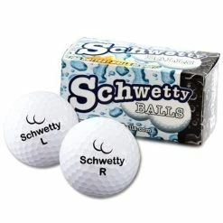 Schwetty Balls - White Pair Novelty Golf Balls