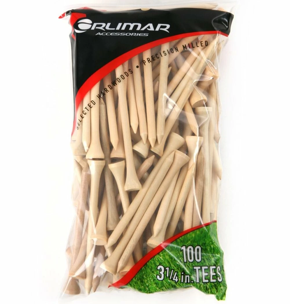 Orlimar 3-1/4 Inch Natural Golf Tees 4 Orlimar 3-1/4 Inch Natural Golf Tees - Image 2